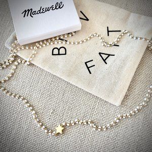 NWT Madewell Enameled Chain Star Necklace